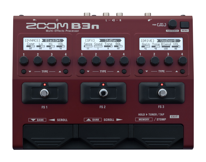 【NAMM 2017】ズーム、ベース用マルチエフェクター「B3n」をリリース