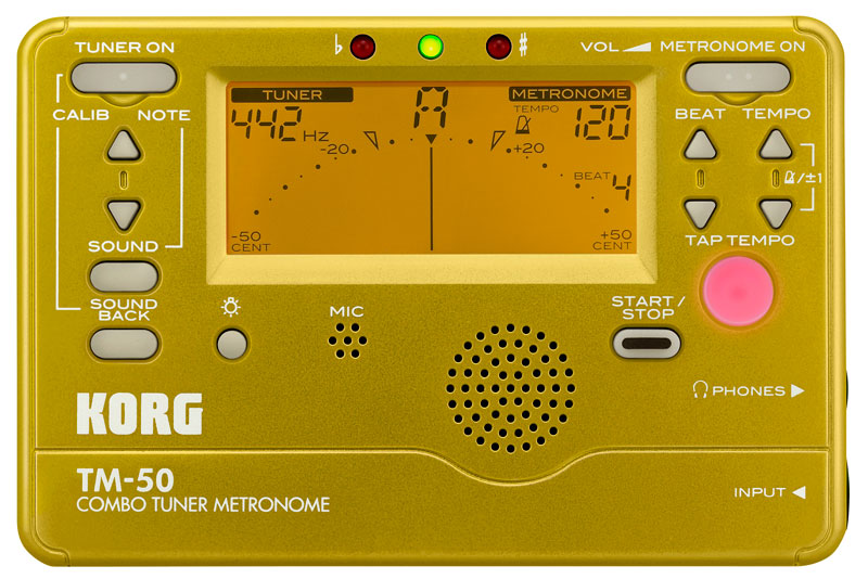 コルグ、一台で音とリズムの両方をトレーニングできる「TM-50」の新カラー・モデル「TM-50 GD」をリリース！