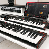 IK Multimedia、「iRig Keys 2」シリーズを発表！（オーディオ出力端子、MIDI入出力端子、アサイン可能なノブなどを搭載したモバイルMIDIキーボード）