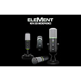 Mackie、プロフェッショナルマイクロホン「ELEMENT USBシリーズ」の発売開始！