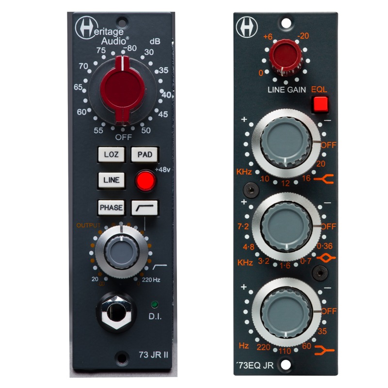 フックアップ、Heritage Audio「73JR II」と「73EQ JR」をリリース！（ビンテージ73スタイルを凝縮した500シリーズモジュール）