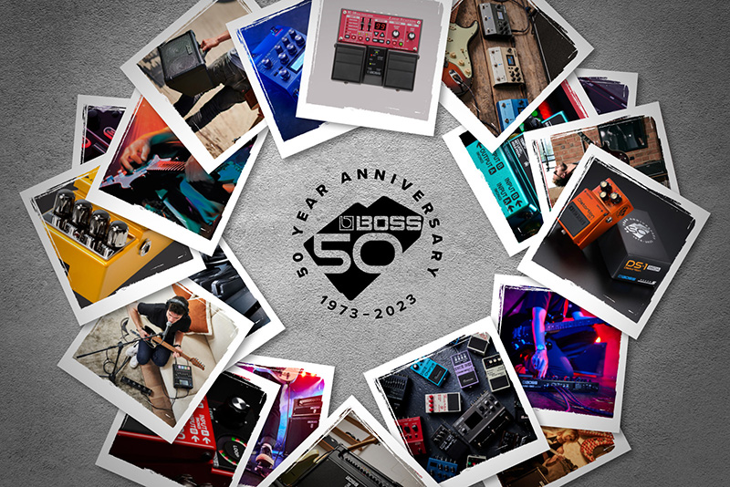 BOSS設立50年を記念した特設ウェブサイトと限定記念モデルを発表 ～BOSSの歴史的製品を振り返る『BOSS at 50』。特別仕様のコンパクト・ペダル3モデル～