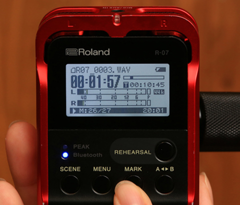 ROLAND R-07 マーカー機能