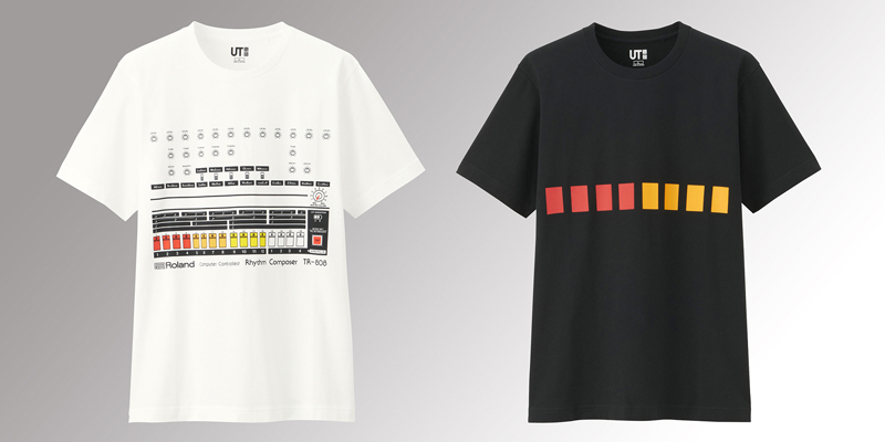 ユニクロのTシャツ「UT」にローランドのリズムマシン『TR-808』デザインが登場