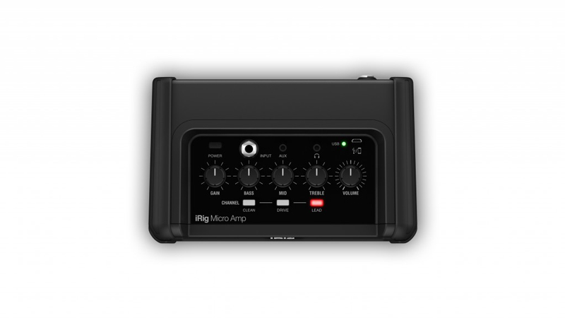 IK Multimedia、ギターアンプ「iRig Micro Amp」を発表。iOS/USBインターフェイス内蔵のコンパクトモデル