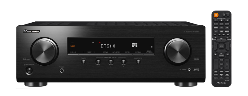 オンキヨー、Dolby Atmos®とDTS:X®のバーチャル再生に対応したAVレシーバー「VSX-834(B)」を発売