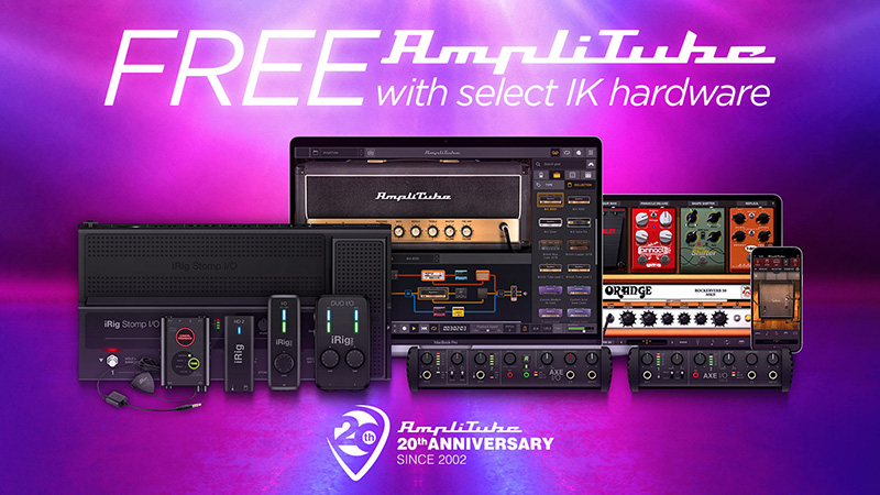 IK Multimedia : AmpliTube 20周年記念 “Tone Up” プロモーション