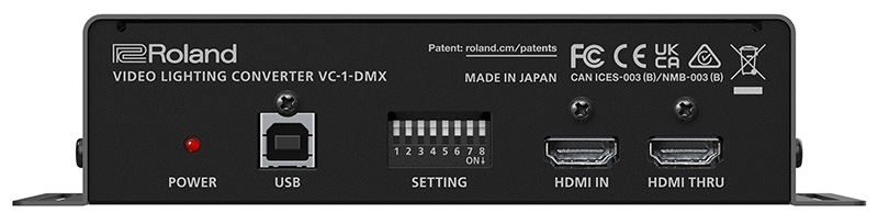 ローランド、初のビデオ・ライティング・コンバーター『VC-1-DMX』をリリース！