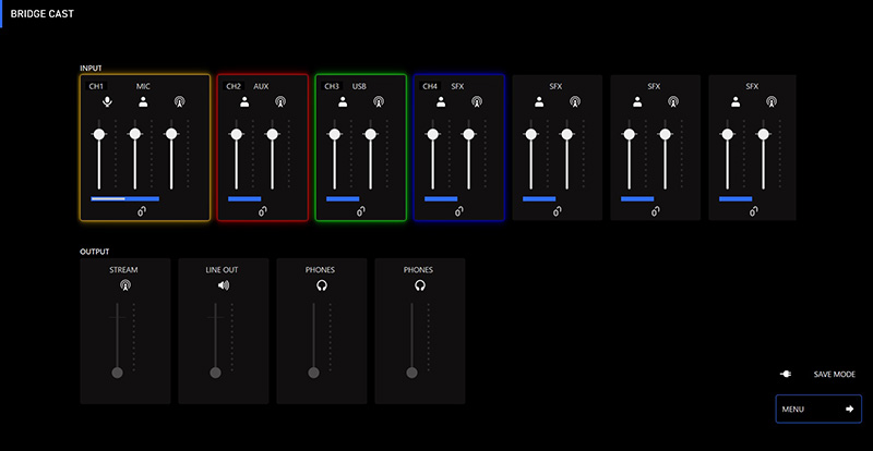 ゲーミング・オーディオミキサーローランド『BRIDGE CAST』