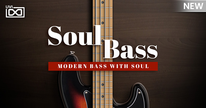 UVIから同社初となるエレキベース音源「Soul Bass」がリリース