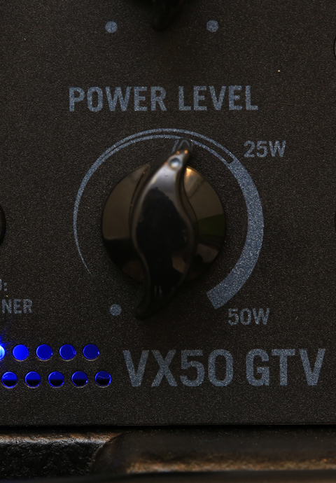 「VX50 GTV」POWER LEVELツマミ周り