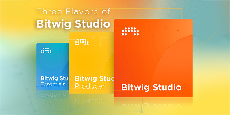 ディリゲントからBitwig Studioシリーズ・新エディション「Bitwig Studio Producer」「Bitwig Studio Essentials」がリリースされた。