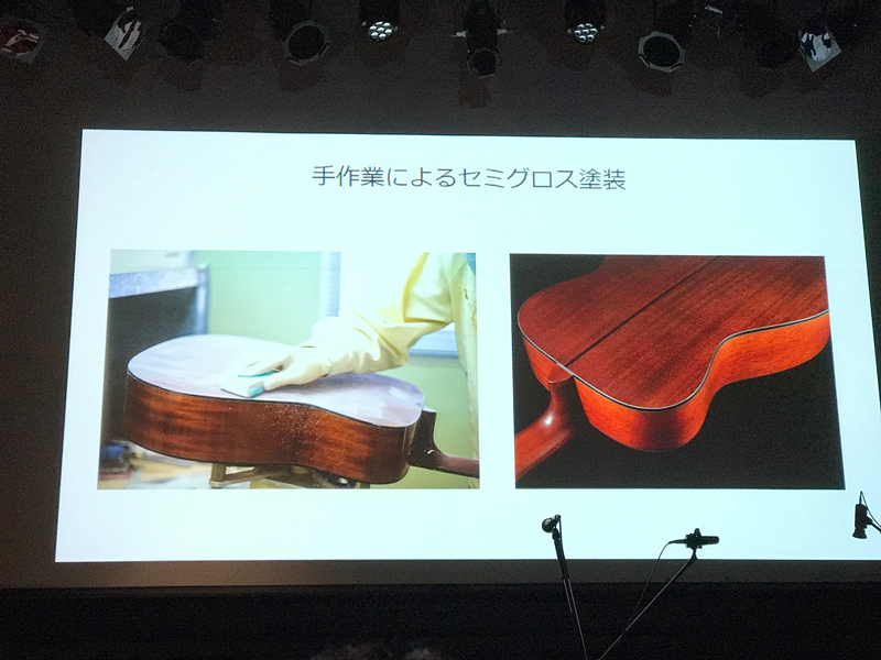 手作業によるセミグロス塗装