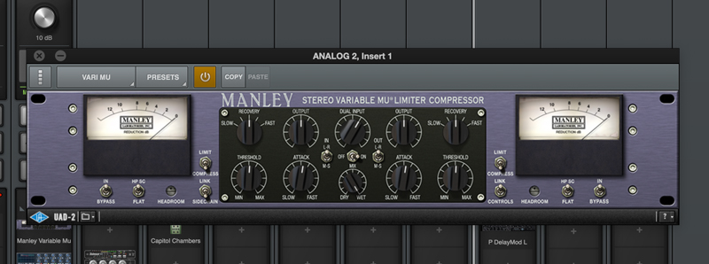 「Manley Variable Mu Limiter Compressor」