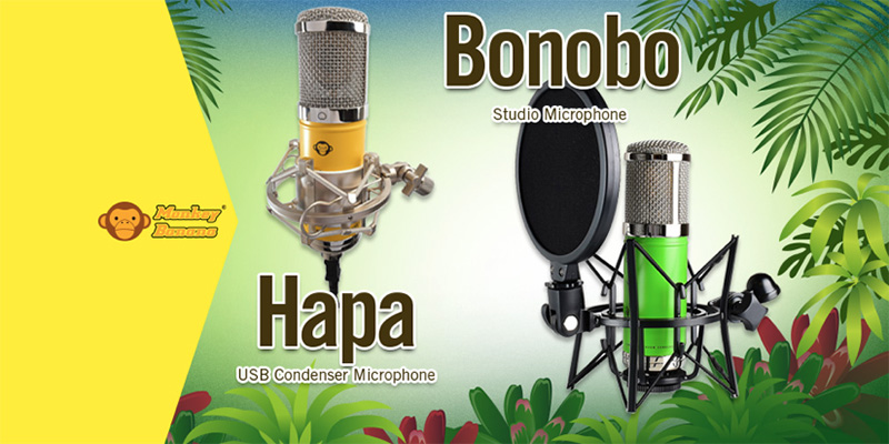 ディリゲント、Monkey Banana製コンデンサーマイク2製品「Hapa」と「Bonobo」をリリース！