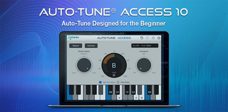 ディリゲントからシンプルで高品質なリアルタイムピッチ補正プラグイン、Antares「Auto-Tune Access 10」がリリースされた。