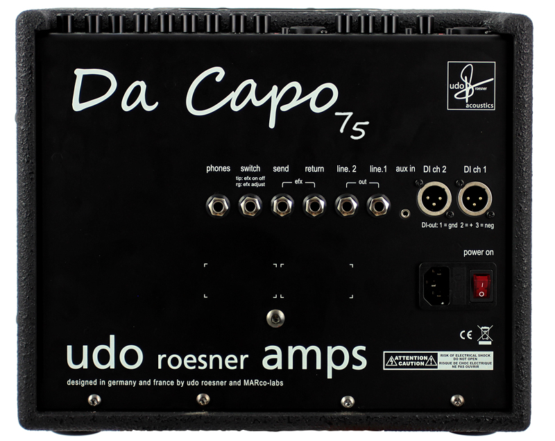 フックアップ、新ブランドUdo Roesner Ampsの初製品となるアコースティック楽器用コンボアンプ「Da Capo 75」をリリース！