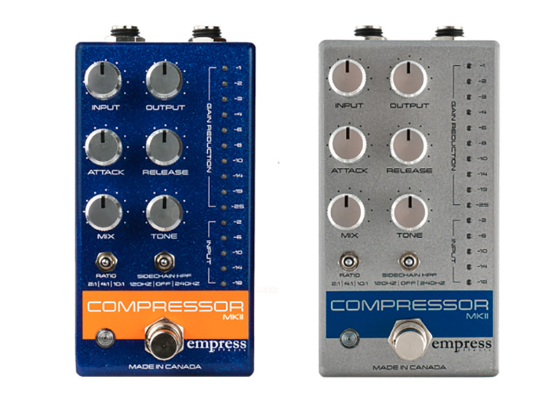 アンブレラカンパニー、Empress Effects「Compressor MKII」「Bass Compressor」をリリース！