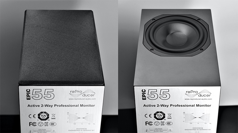 フックアップ、アクティブタイプのミッドフィールドモニターreProducer Audio「Epic 55」をリリース！