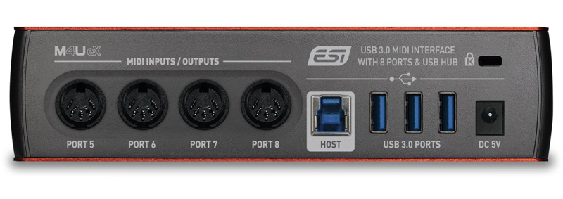 ディリゲント、ESI「M4U eX」と「M8U eX」をリリース！（USB 3.0 MIDIインターフェース）