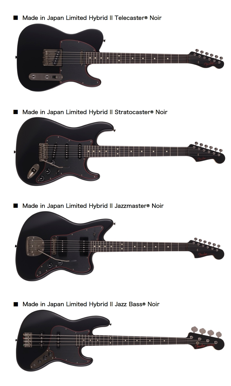 Fenderジャパン Made in Japan Limited Noir | yasbil.org