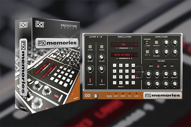 UVI、「PX Memories」をリリース！（LAMMベースの完璧なアナログポリフォニックシンセ音源）