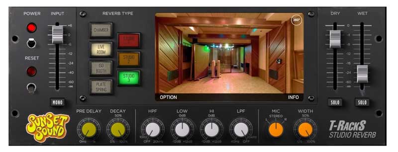 IK Multimedia、「T-RackS Sunset Sound Studio Reverb」をリリース！（サンセット・サウンドのスタジオ、ブース、プレート・リバーブを再現）