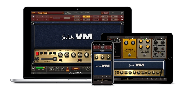 IK Multimedia、「AmpliTube Joe Satriani」Mac/PC版、iPhone、iPad版