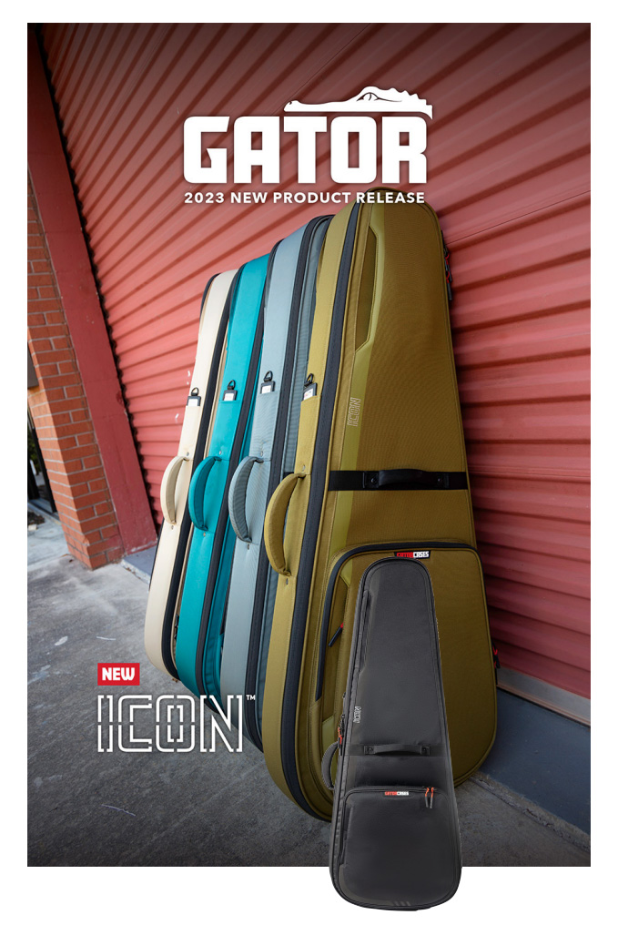 キョーリツコーポレーション、Gator Cases「ICON series」新製品をリリース！（335用、エレキベース用、ドレッドノート用、エレキギター用、レスポール用の5種類のギグバッグ）