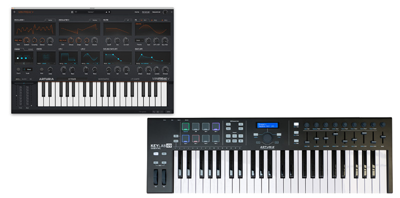 コルグから日本限定のスペシャルバンドルセット「Arturia MiniFreak V + KeyLab Essential 49 BK」がリリースされた。