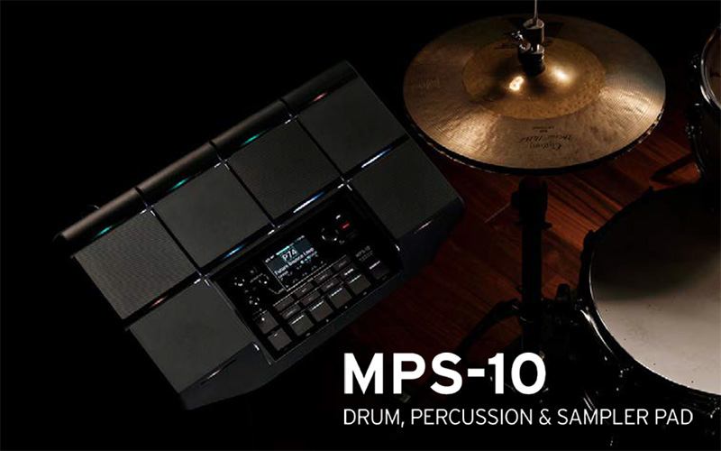 コルグからドラム、パーカッション＆サンプラー・パッド「MPS-10」がリリースされた。