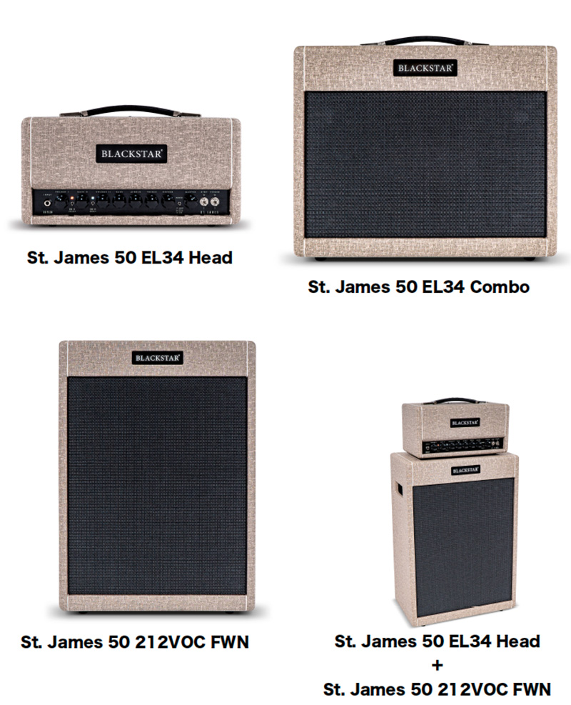 捧呈 Blackstar SAINT JAMES St. James 50 EL34 Combo新品 キャビネットシミュレーター搭載型真空管アンプ  ブラックスター セイントジェームス Guitar Amplifier ギターコンボアンプ fucoa.cl
