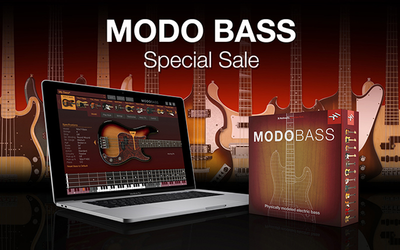 フックアップ、IKマルチメディアのベース音源「MODO  BASS」をお得に購入できる特別プロモーションを延長！
