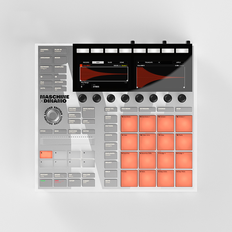 Native InstrumentsとDinamoの世界限定生産750台の限定版「MASCHINE MK3」