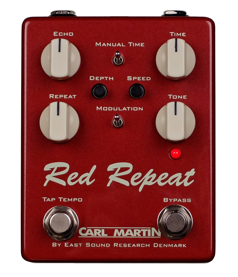 フックアップ、Carl Martinのヴィンテージテープエコーエフェクト、Red Repeatをリニューアルして発売開始！