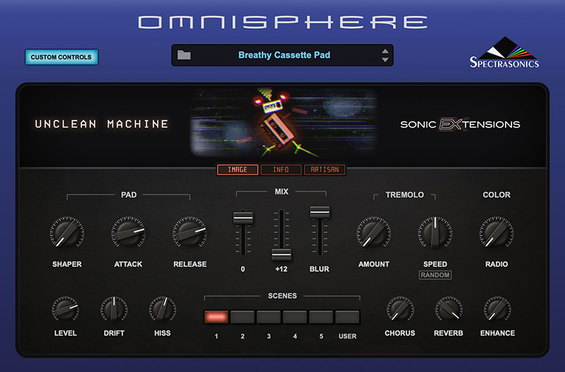 Spectrasonics、「Omnisphere」の公式の拡張音源「Sonic Ex Tensions」をリリース！（Undercurrent、Nylon Sky、Unclean Machine、Seismic Shock）