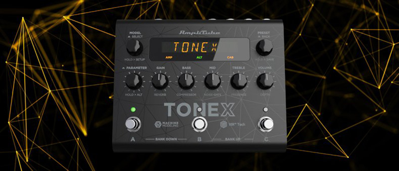 IK MultimediaからAI Machine Modeling技術でキャプチャーされたギター・アンプなどのTone Modelをライブ・ステージで演奏可能にする「TONEX Pedal」がリリースされた。