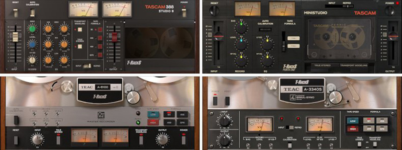 IK Multimedia、「T-RackS TASCAM Tape Collection」をリリース！（伝説的なTASCAMのアナログ・レコーダー4機種を再現した、ブランド公認ソフトウェア）