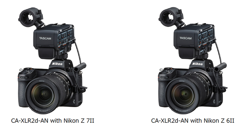 ティアック、TASCAMブランドでキヤノン、富士フイルム、ニコン、各社との協業によるミラーレスカメラ対応XLRマイクアダプター「CA-XLR2d」を開発！（2021年内にグローバル市場に向けて出荷開始を目指す）