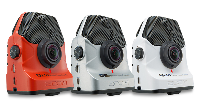 ズーム、ハンディビデオレコーダー「Q2n」のカラーバリエーション3種類（レッド、シルバー、ホワイト）をリリース！